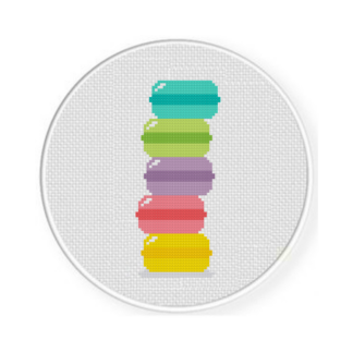 Macaron Stack Cross Stitch Pattern