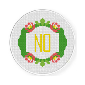 No Cross Stitch Pattern