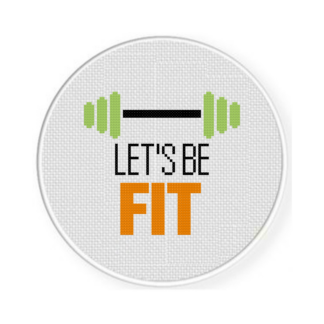 Fitness Cross Stitch Pattern