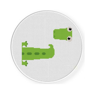 Cute Crocodile Cross Stitch Pattern