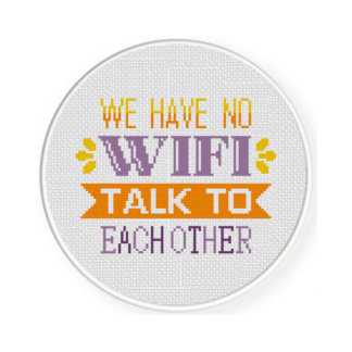 No Wifi Cross Stitch Pattern