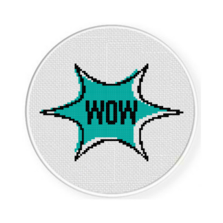 Wow Cross Stitch Pattern