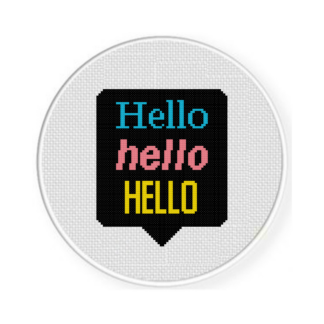 Hello Cross Stitch Pattern