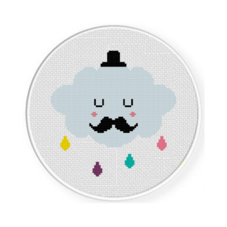 Mister Cloudy Cross Stitch Pattern