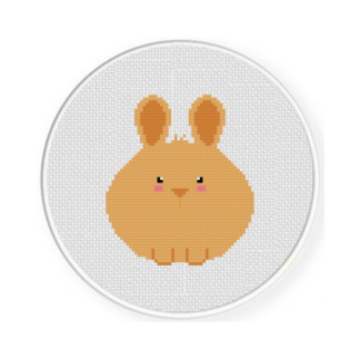 Fluffy Rabbit Cross Stitch Pattern