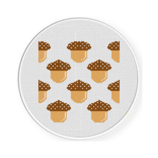 Acorn Pattern Cross Stitch Pattern
