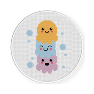 Octopus Stack Cross Stitch Pattern