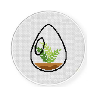 Terrarium Cross Stitch Pattern