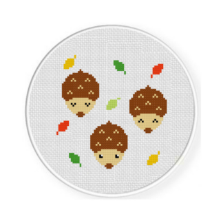 Lil Hedgehogs Cross Stitch Pattern