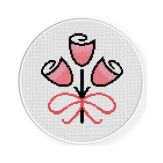 Tulip Bouquet Cross Stitch Pattern