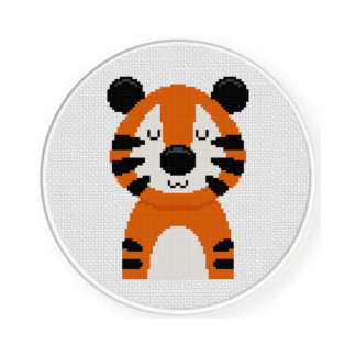 Cute Tiger Cross Stitch Pattern