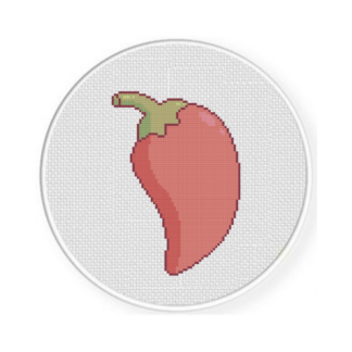 Chili Pepper Cross Stitch Pattern