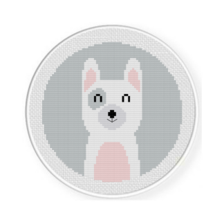 Dog With Eye Spot Cross Stitch Pattern