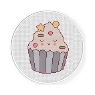 Cute Cupcake Cross Stitch Pattern