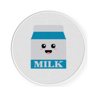 Cute Milk Carton Cross Stitch Pattern