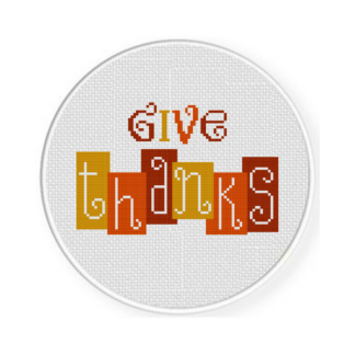 Give Thanks Cross Stitch Pattern