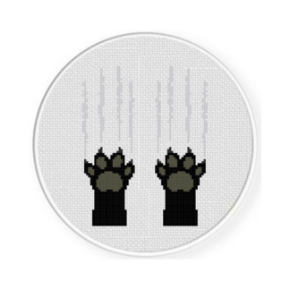 Kitty Scratch Cross Stitch Pattern