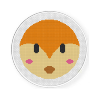 Fox Full Face Cross Stitch Pattern
