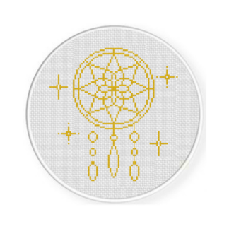 Simple Dreamcatcher Cross Stitch Pattern