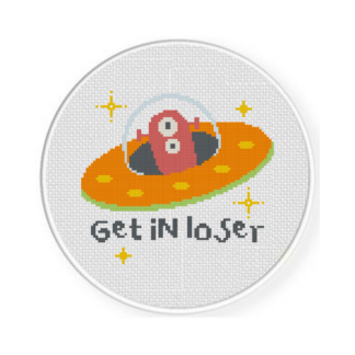 Get In Loser Cross Stitch Pattern