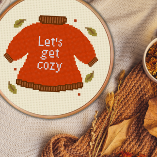 Let's Get Cozy Cross Stitch Pattern
