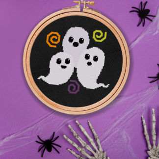 Trio Ghost Cross Stitch Pattern