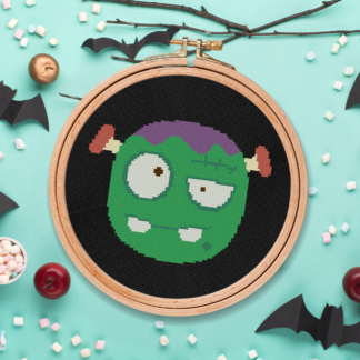 Cartoon Monster Cross Stitch Pattern