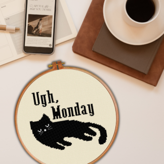 Ugh Monday Cross Stitch Pattern