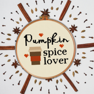 Pumpkin Spice Lover Cross Stitch Pattern