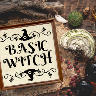 Basic Witch Cross Stitch Pattern