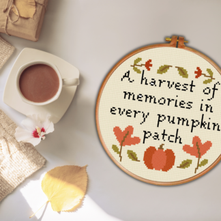 A Harvest of Memories in Every Pumpkin Patch Cross Stitch Pattern