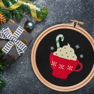 Hot Chocolate Candy Cross Stitch Pattern