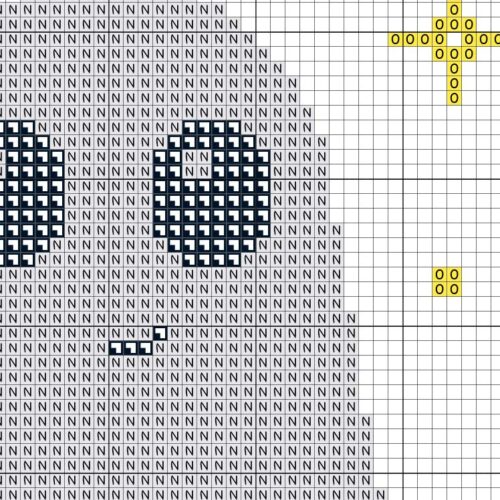 Autumn Ghost Pumpkin Cross Stitch Pattern - Image 4