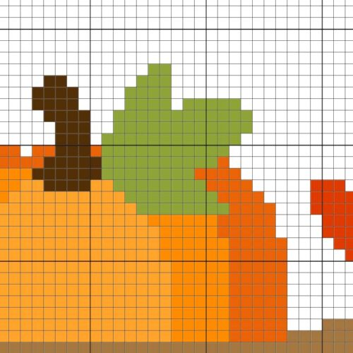 Pumpkin Cart Cross Stitch Pattern - Image 4