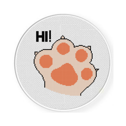 Kitty Paw Hi Cross Stitch Pattern - Image 2