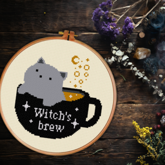 Witch's Brew Cross Stitch Pattern