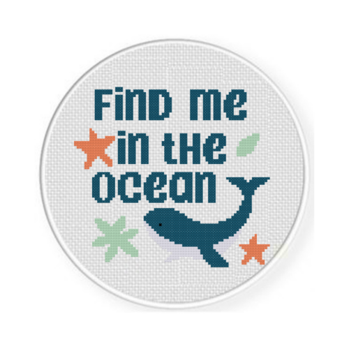 Find Me In The Ocean Cross Stitch Pattern - Image 2