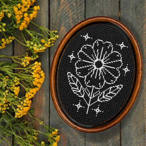 Mystic Flower Cross Stitch Pattern