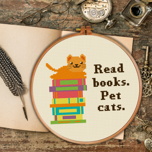 Pet Cats Cross Stitch Pattern