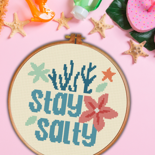 Stay Salty Cross Stitch Pattern