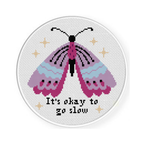 It's Okay To Go Slow Cross Stitch Pattern - Image 2