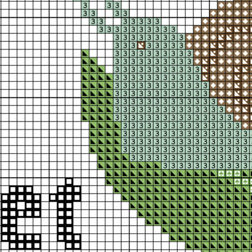 Snail On A Leaf Cross Stitch Pattern - Image 4