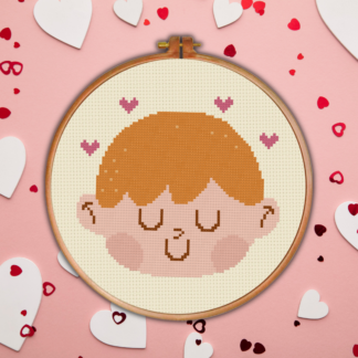 Boy In Love Cross Stitch Pattern
