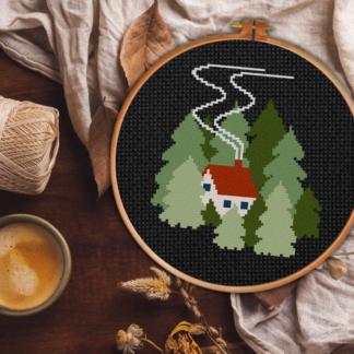 Cottage In The Woods Cross Stitch Pattern