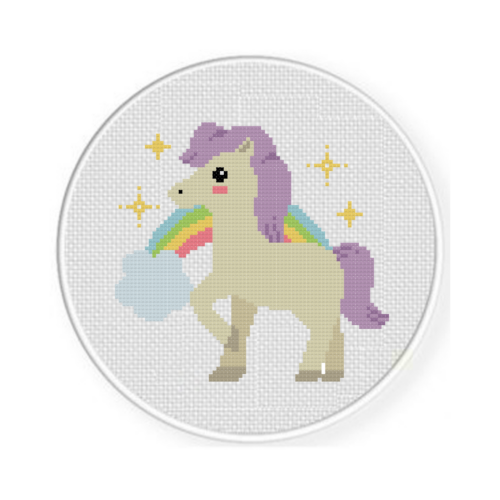 Pony Rainbow Cross Stitch Pattern - Image 2