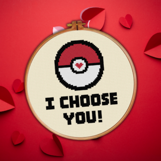 I Choose You! Cross Stitch Pattern
