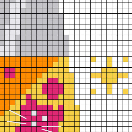 Cat Lava Lamp Cross Stitch Pattern - Image 3