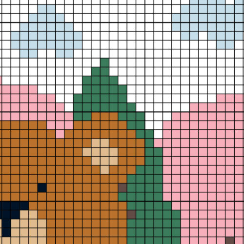 Giant Teddy Gift Cross Stitch Pattern - Image 3