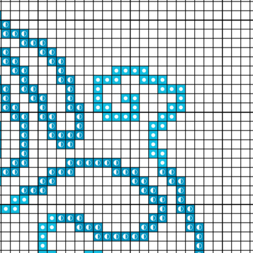 Line Art Dolphin Cross Stitch Pattern - Image 3