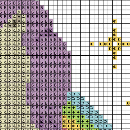 Pony Rainbow Cross Stitch Pattern - Image 3